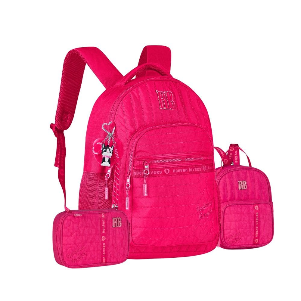Mochila Costas Lancheira Estojo Box Rebecca Bonbon Juvenil