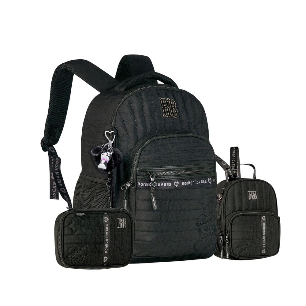 Mochila Costas Lancheira Estojo Box Rebecca Bonbon Juvenil