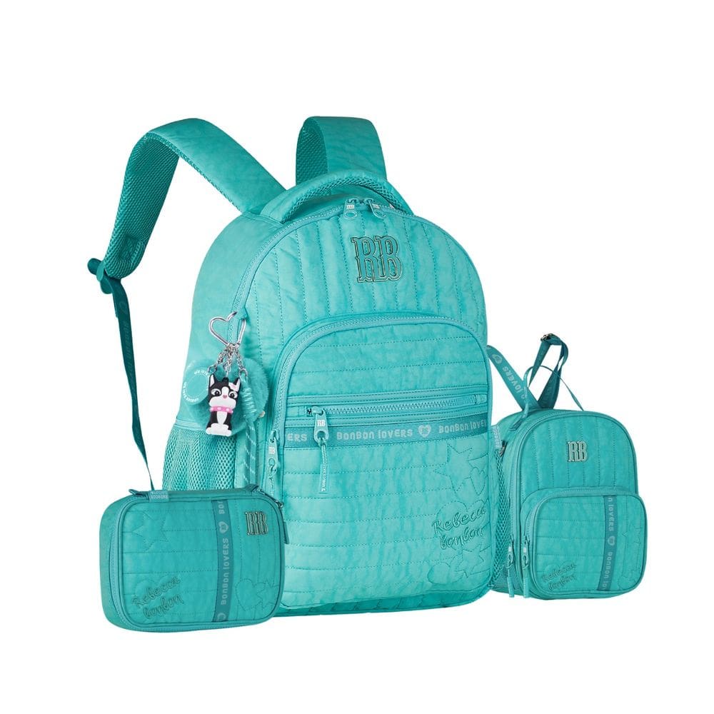 Mochila Costas Lancheira Estojo Box Rebecca Bonbon Juvenil