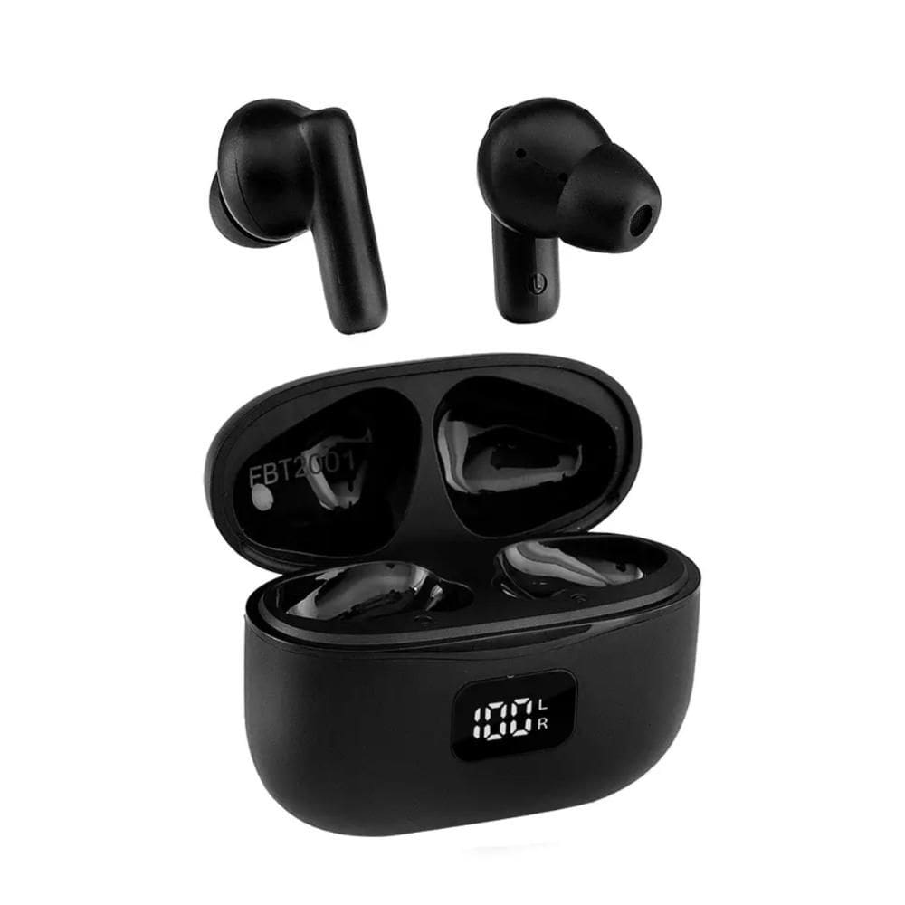 Fone de Ouvido Bluetooth Intra-Auricular Maxprint FBT2001 - TWS - Cancelamento de Ruído ANC - Preto