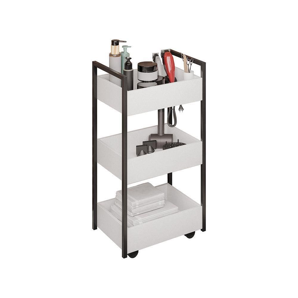 Carrinho Multiuso Fruteira Laís - Ssx Multicoisas Branco