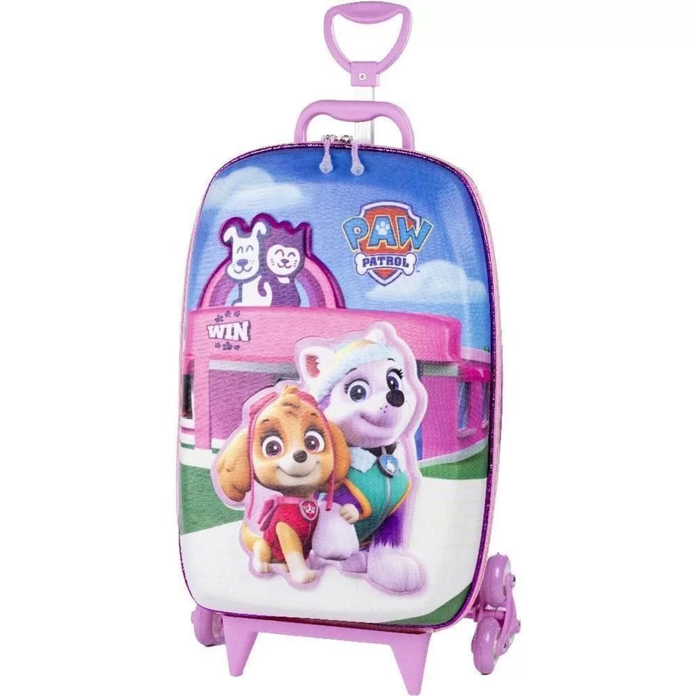 Mochila com Rodinha 3D - Patrulha Canina Pet Shop - Diplomata