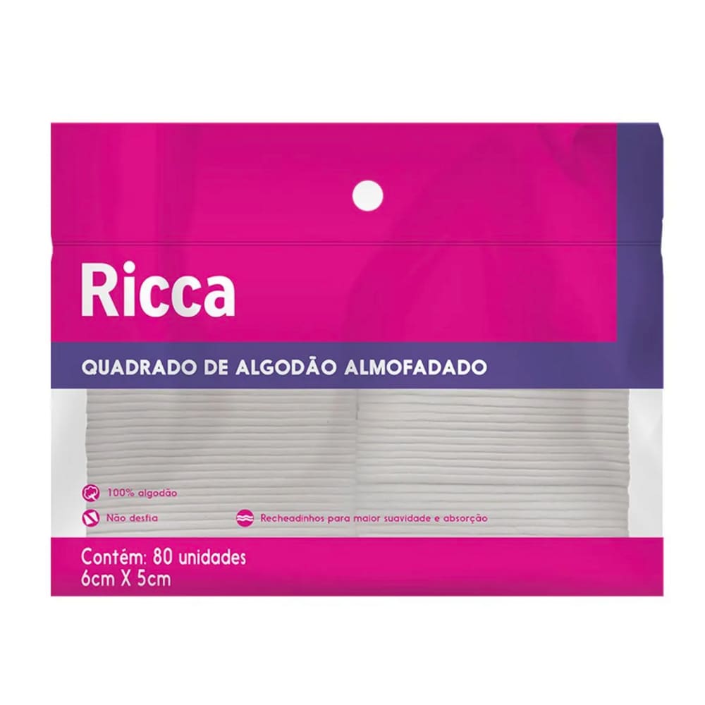 Ricca - Quadradinho De Algodao 80pcs