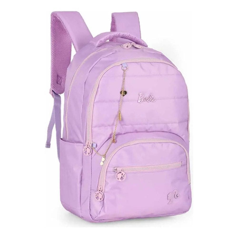 Mochila de Costas Barbie com Corrente - Lilás - Luxcel