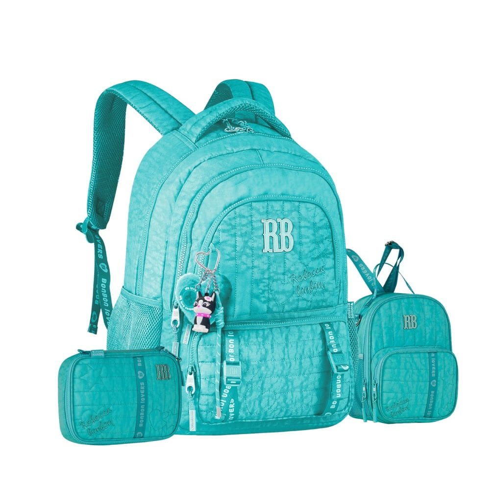 Mochila Costas Rebecca Bonbon Lancheira Estojo Box Meninas