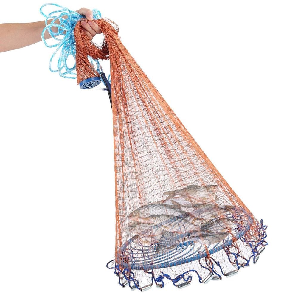 Tarrafa Chinesa Rede Pesca Multifilamento Pescaria Peixe Siri Lambari Tainha Camarao Traira Tilapia Mar Açude Rio Lago