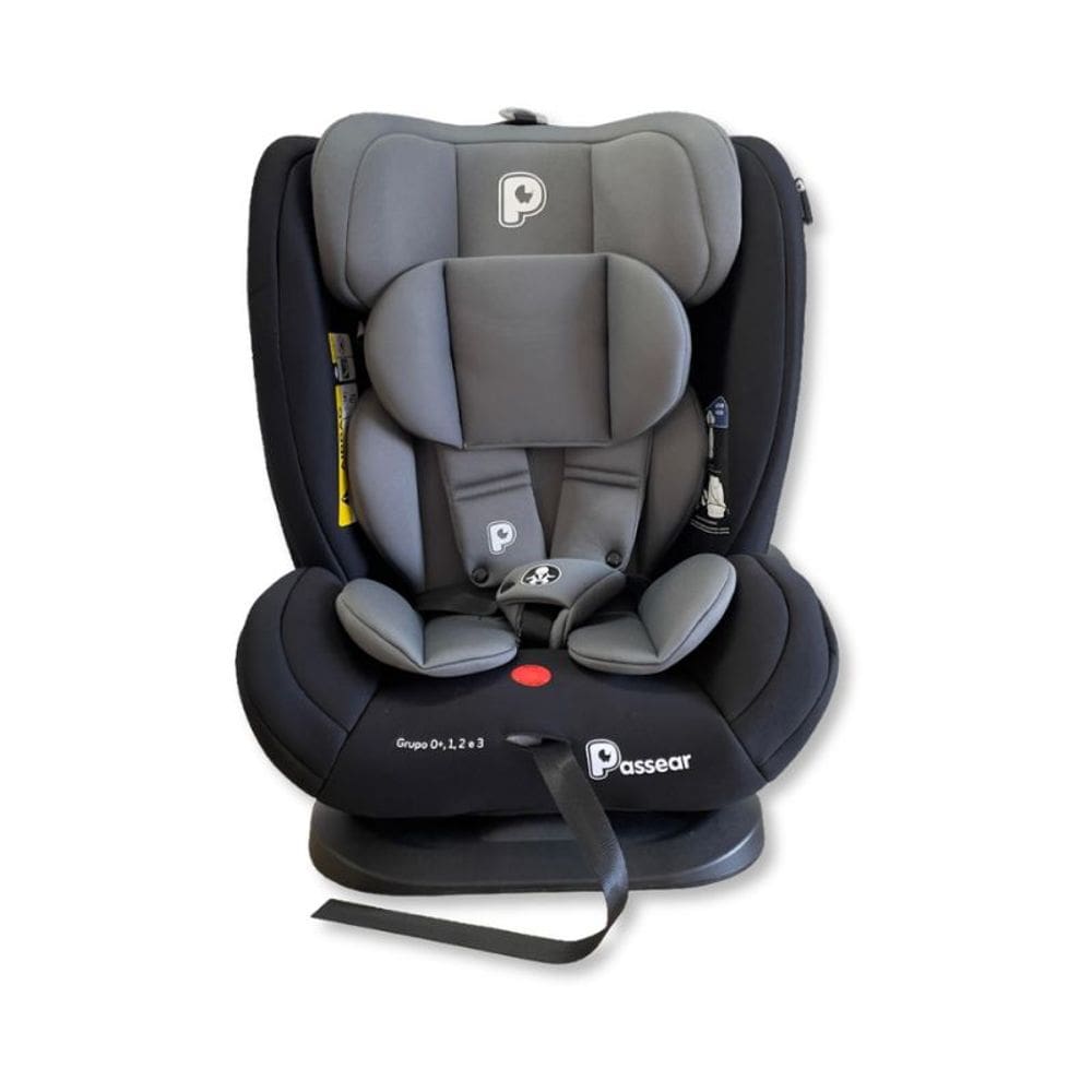Cadeira Para Auto 0 A 36Kg Zaya Preto Com Cinza - Passear Baby