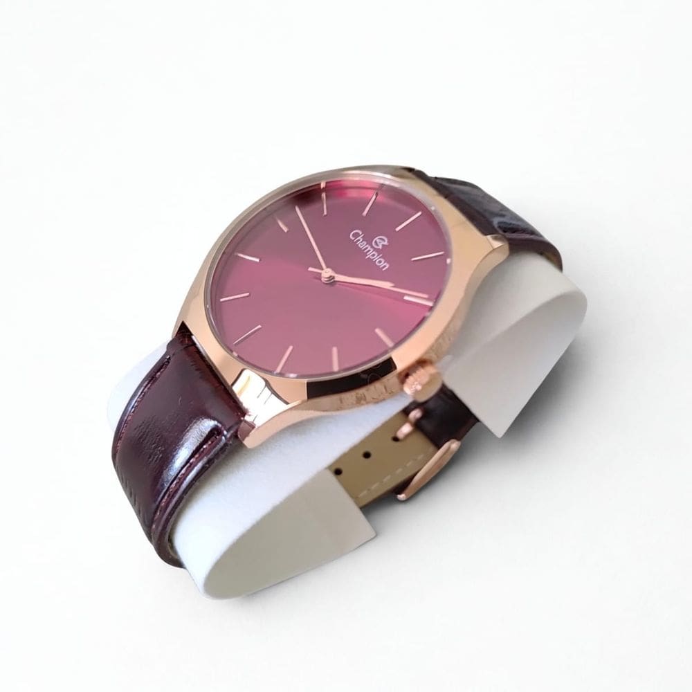 Relógio masculino dourado Champion 40mm CN20597I