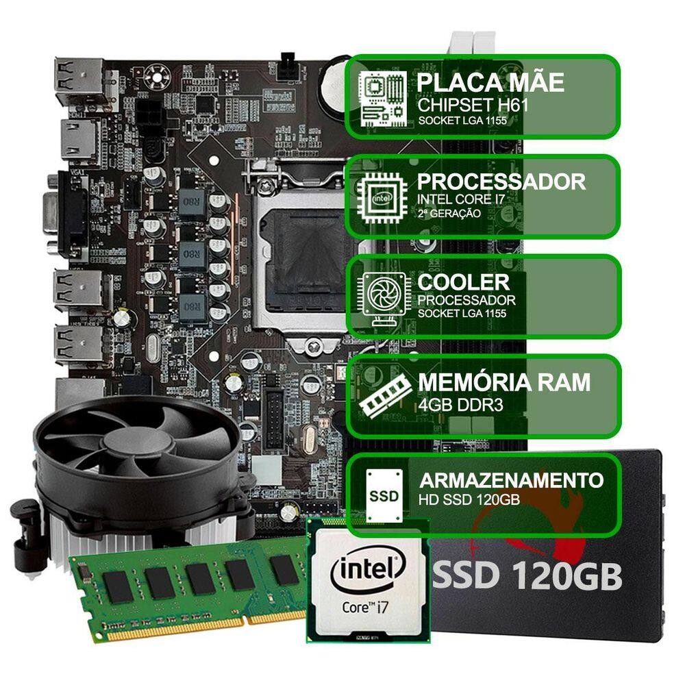 Kit Upgrade Intel Core I7 2 Geração, | Casas Bahia
