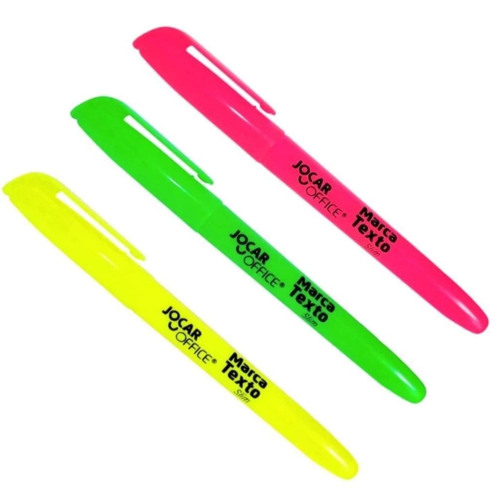 Marca Texto Jotz 3 Unidades Color Fluorescente