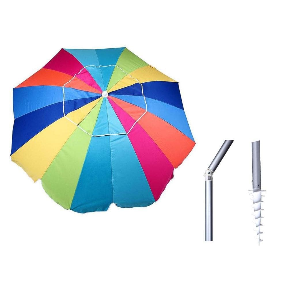 Guarda-Sol Articulável 2,10M Com Saca-Areia Cancun Mor