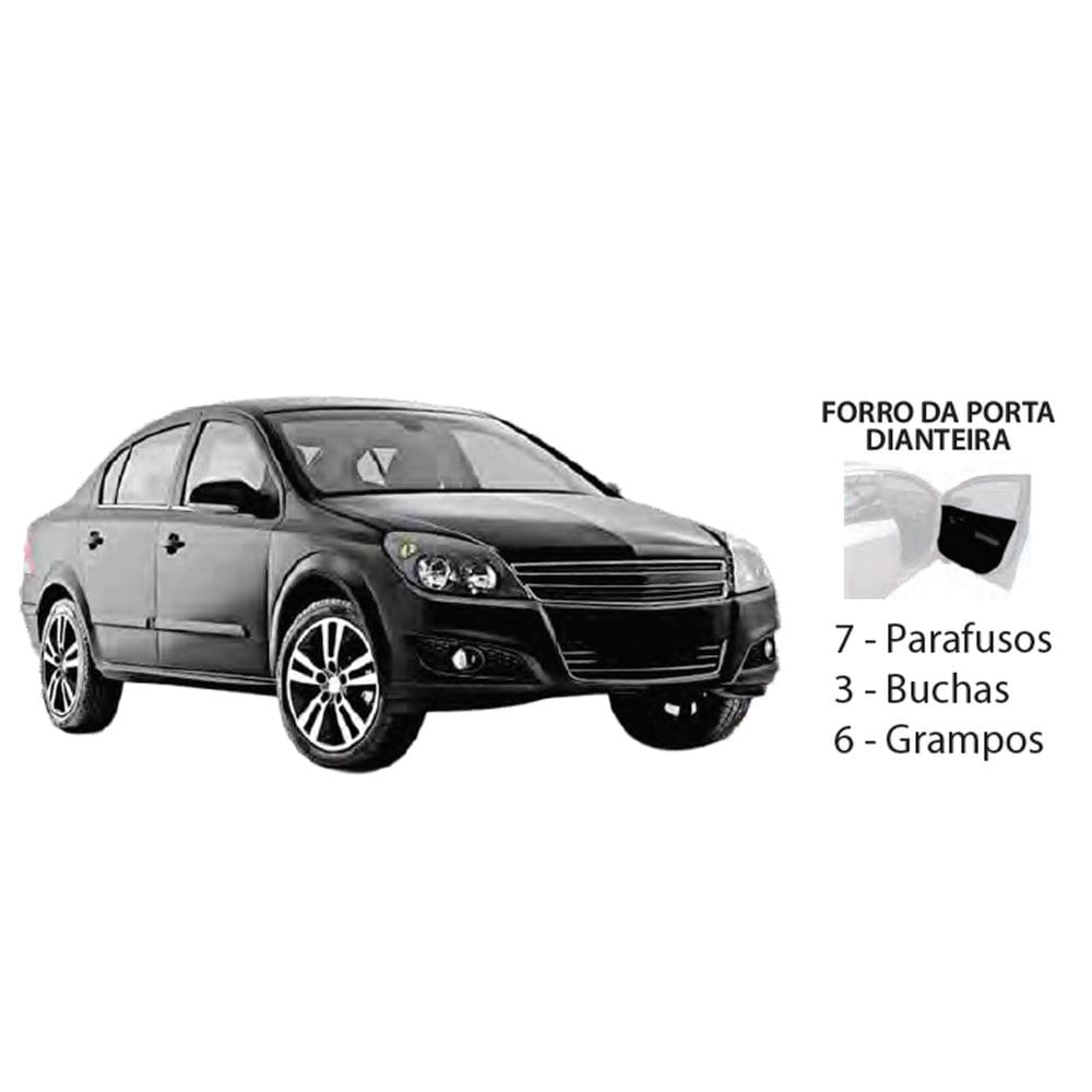 Kit Presilha Forro Porta Dianteira Vectra 2006 A 2011