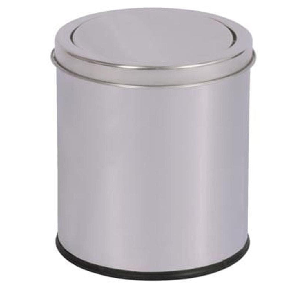 Lixeira Inox Tampa Basculante Multiuso Banheiro Cozinha 5 L