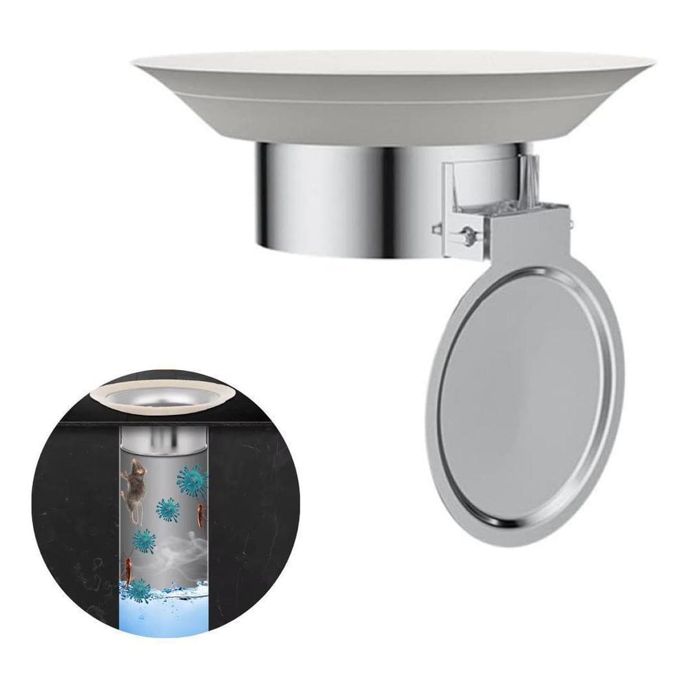 Ralo Anti Odor Sifão Aço Inox Borracha De Vedação Insetos