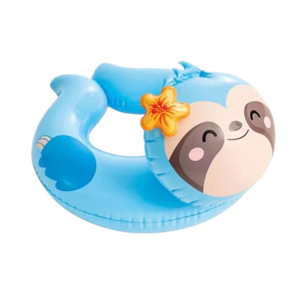 Boia Infantil Inflável Bichinho Azul Intex Redonda 58X55Cm