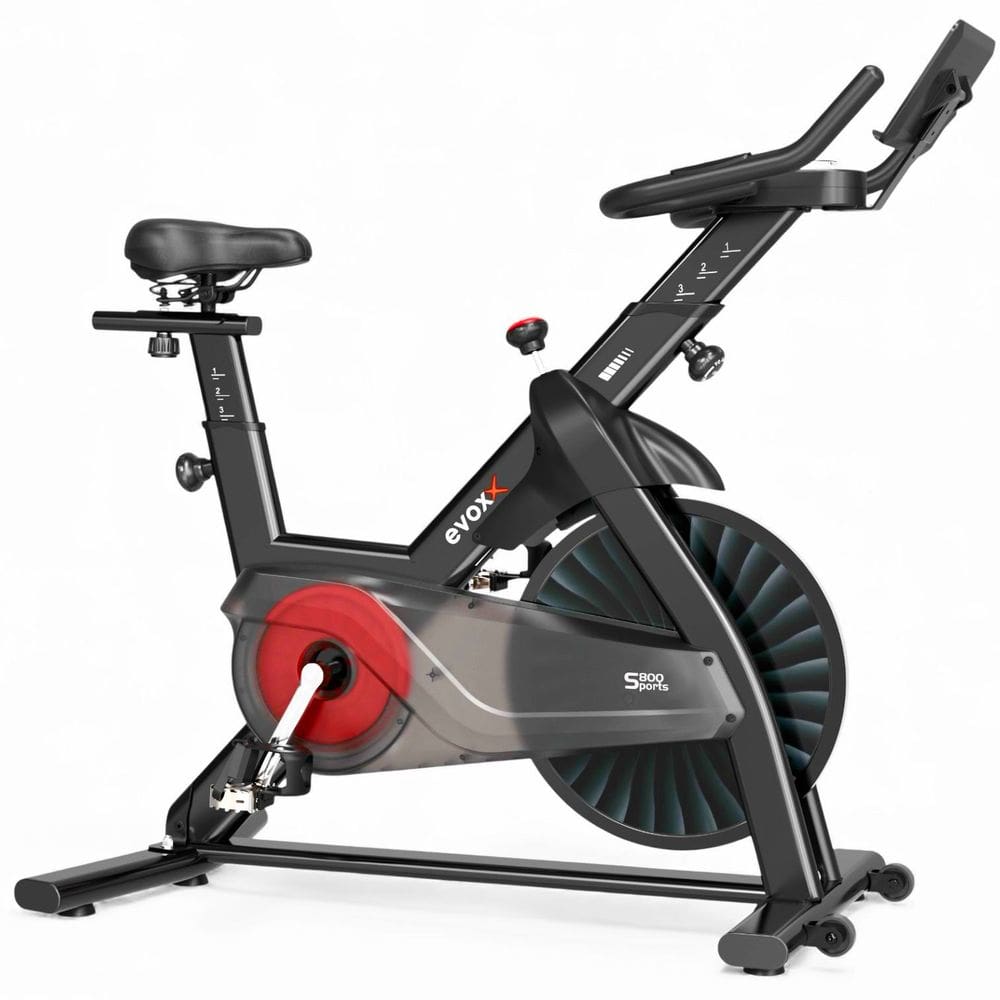Bicicleta Spinning Resistência Magnética Evox S800 Roda de Inércia 13Kg