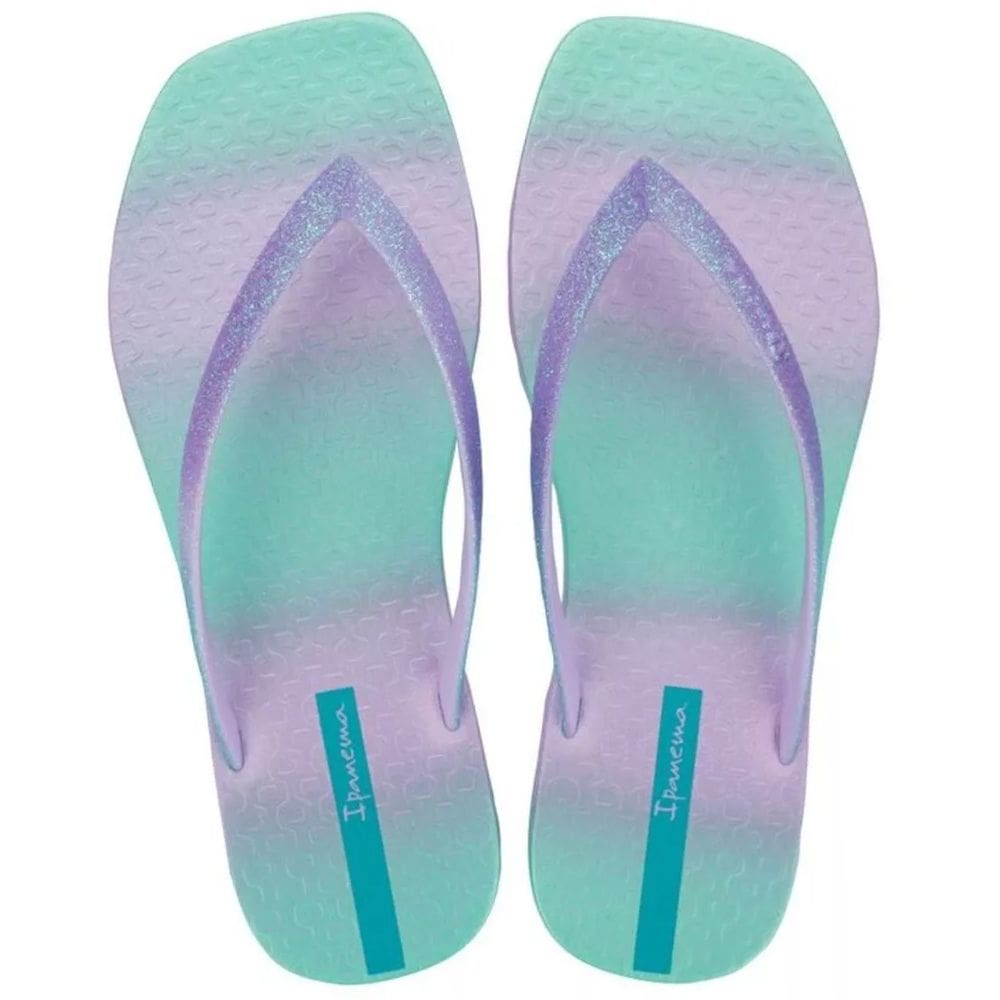 Chinelo Feminino Rasteiro Brilho Moderno Edge Shine Ipanema