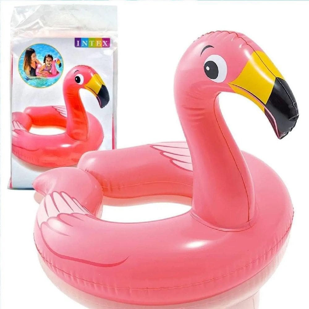 Boia Flamingo Rosa De Cintura Infantil Para Piscina Praia