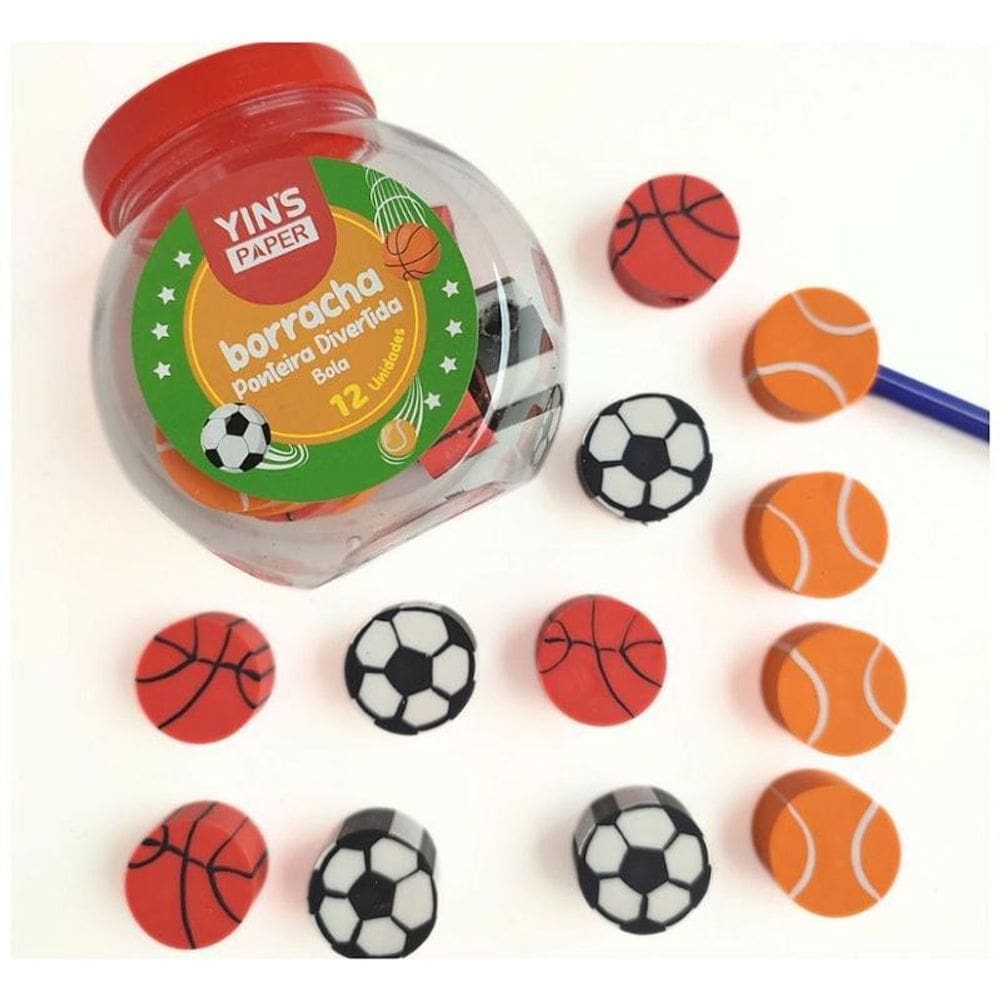 Borracha Escolar Infantil Futebol