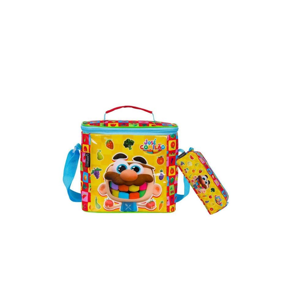 Kit Escolar Lancheira Térmica + Estojo José Comilão