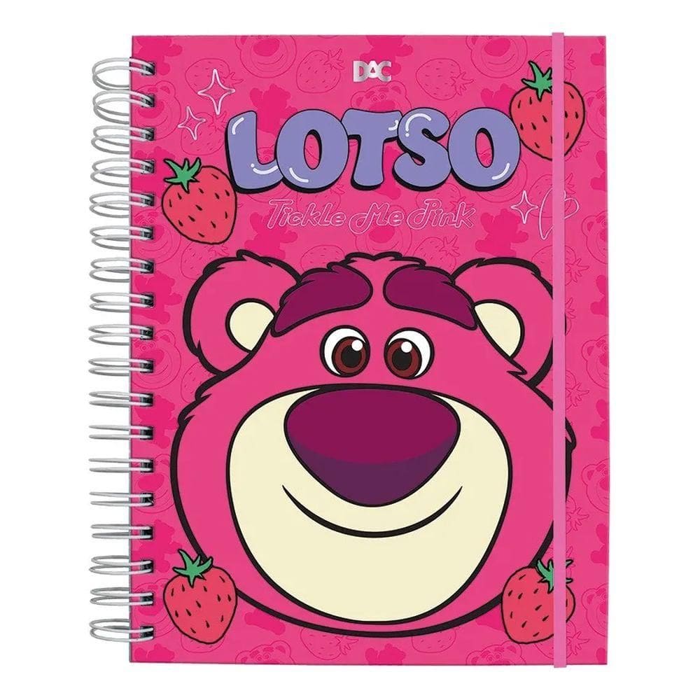 Caderno Smart Universitário Lotso Pink  80 Folhas 5296 - Dac