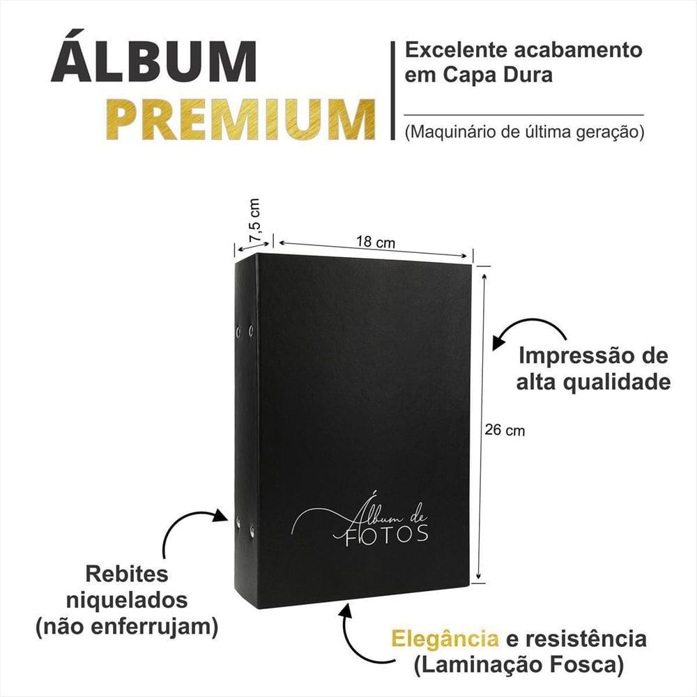 1 Álbum De Fotos 10X15/512 Imagens Selfies Flash Cliques Top