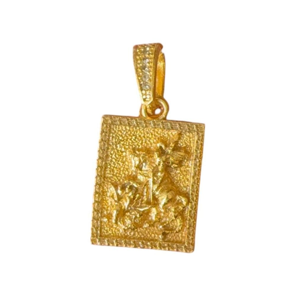 Pingente São Jorge P - Banhado A Ouro 18K