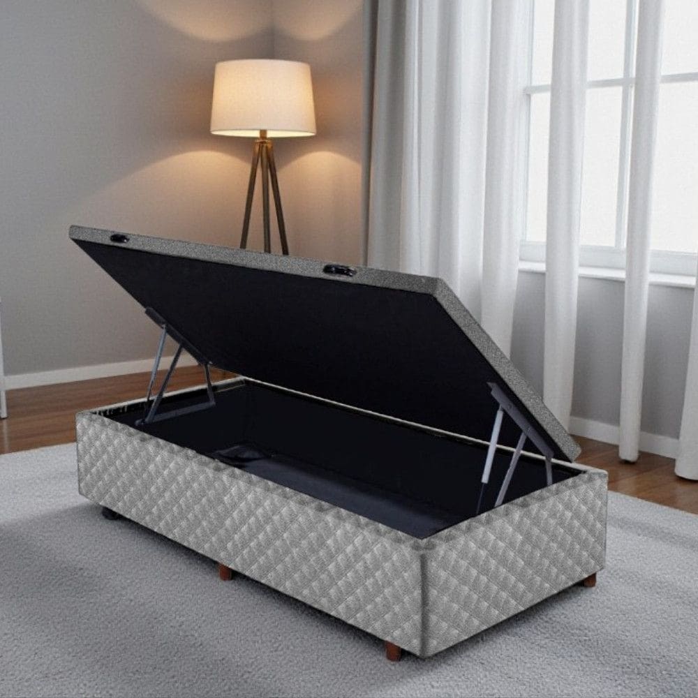 Base Box Bau 88cm Quadriculado Cristalflex