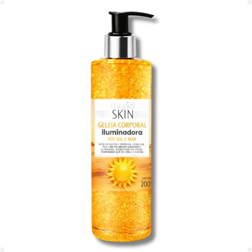 Geleia Corporal Iluminadora Muriel Skin Pós Sol e Mar 200ml