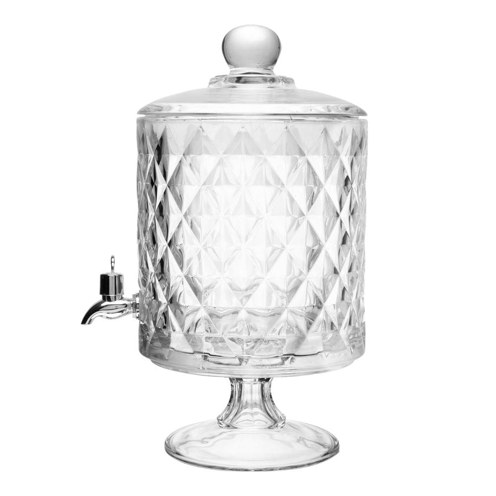 Suqueira Bold com Pé e Tampa Diamond 4,5L Cristal - Lyor