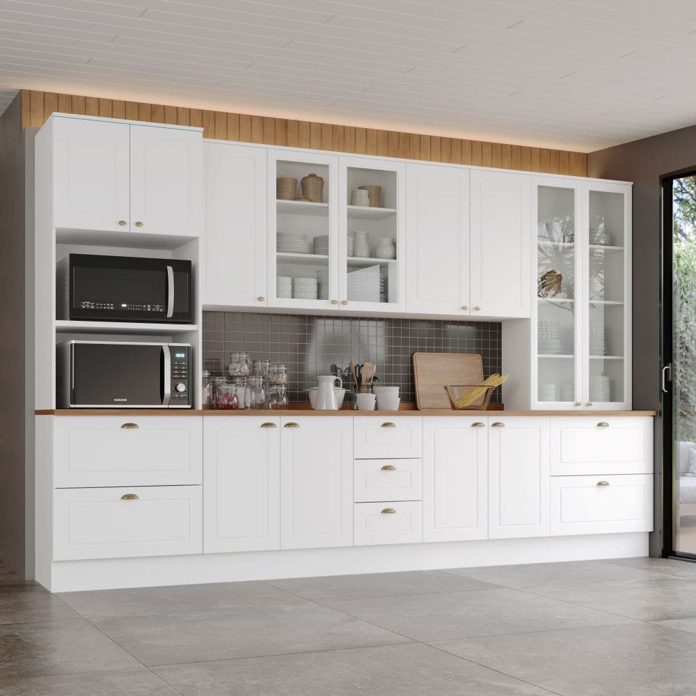 Cozinha Modulada 6 Pecas com Tampo Americana Henn