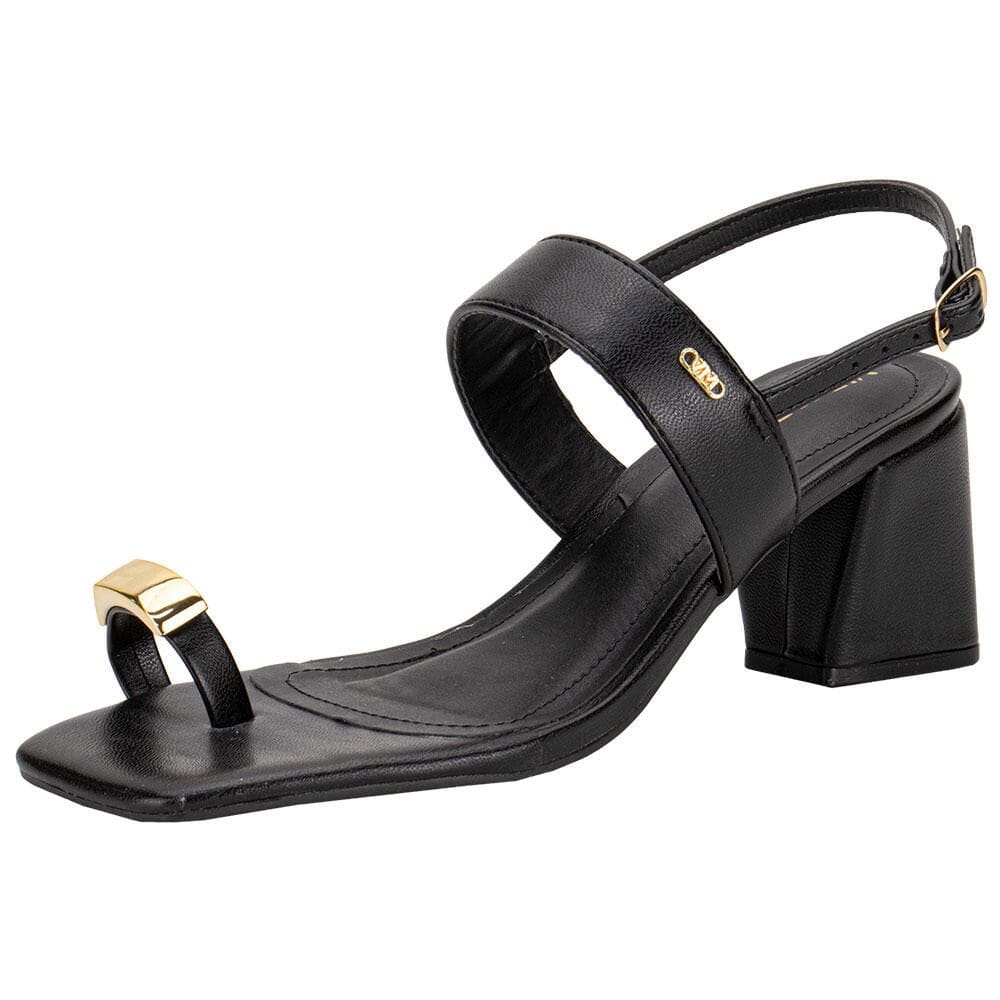 Sandália Feminina Salto Grosso Via Marte 264007