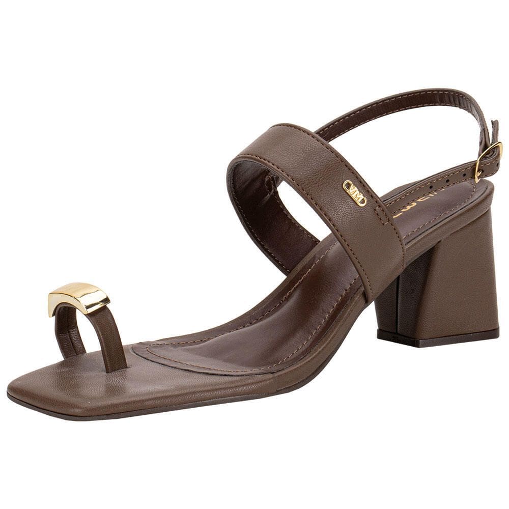 Sandália Feminina Salto Grosso Via Marte 264007