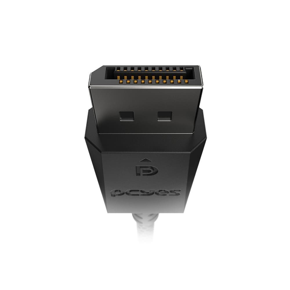 Cabo Displayport M para Displayport M 2.1 - Preto - 2M - NYLON - PDPN2-2