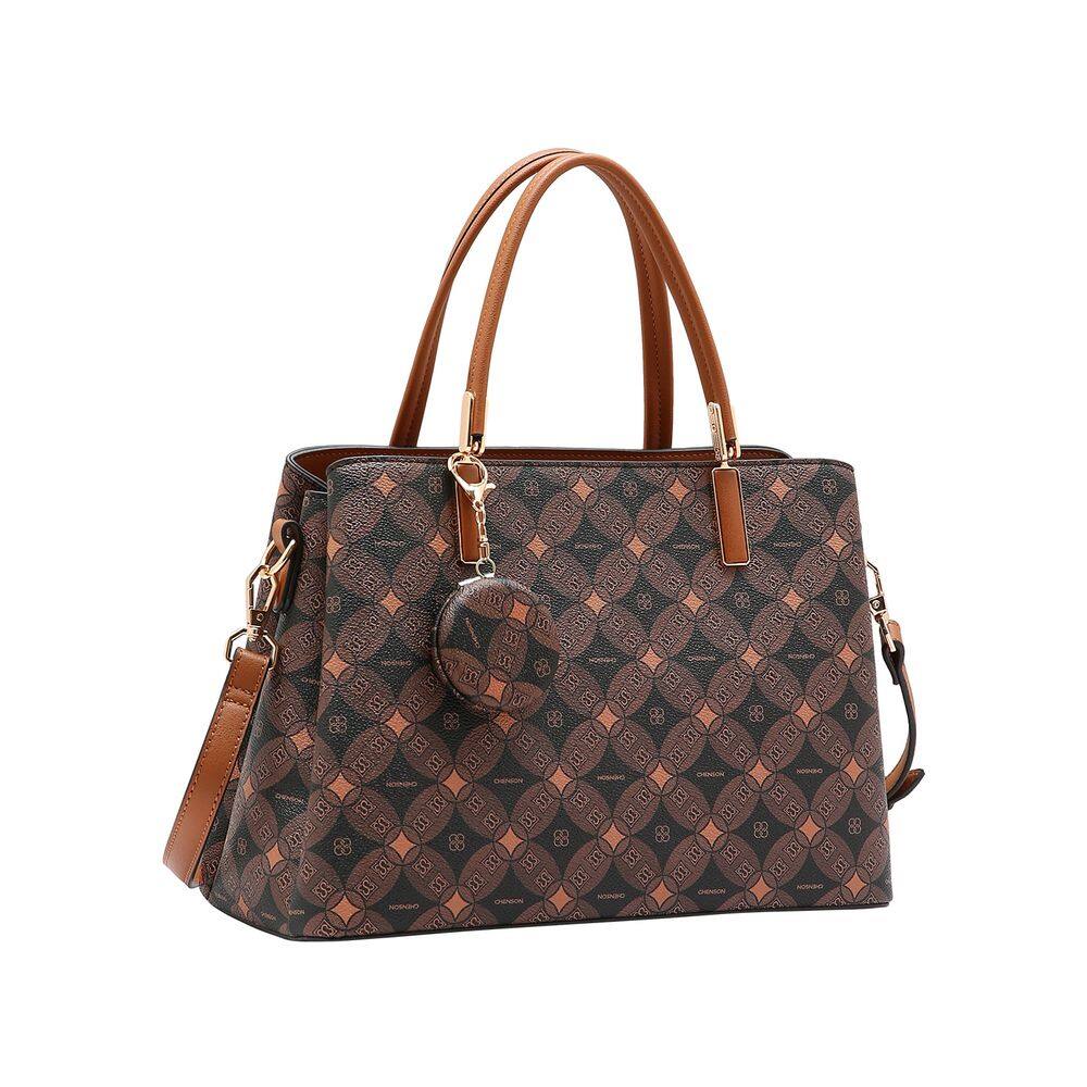 Bolsa Feminina Chenson Monograma Contemporâneo - Alça de Mão - Café  3485375