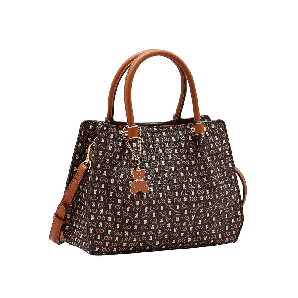 Bolsa Feminina Chenson Monograma Baby Urso - Alça de Mão - Café  3485371