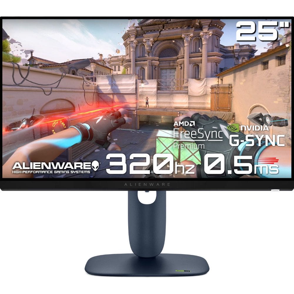 Monitor Gamer Dell Alienware 25” 320Hz 0.5ms IPS G-Sync FreeSync Premium eSports Competitivo - AW2525HM