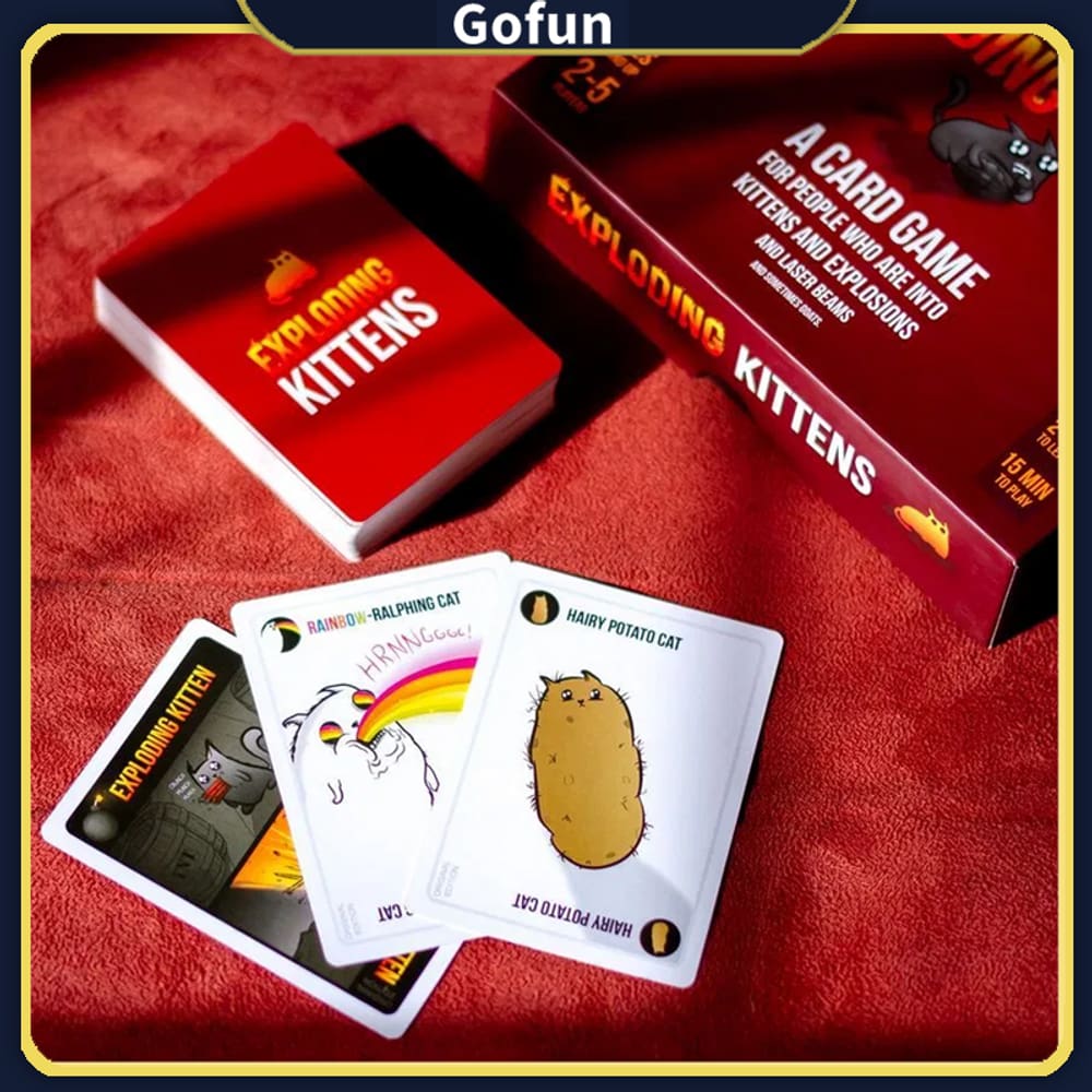 Jogo de tabuleiro Exploding Kittens for Family Party Game