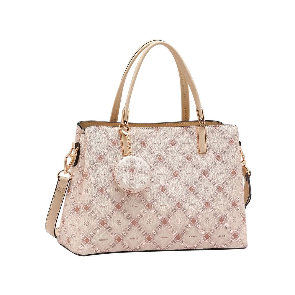 Bolsa de Mão Monograma Contemporâneo - Bege - Chenson 3485375