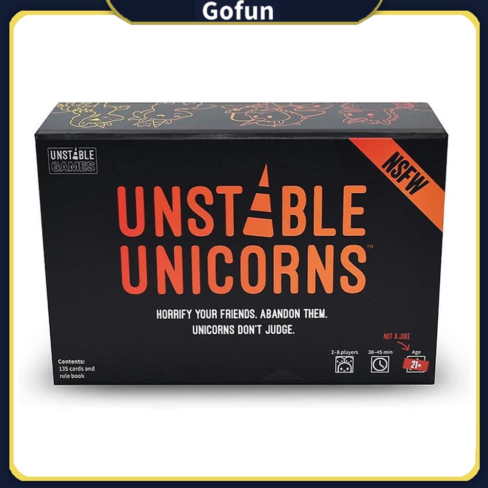 Pacote de expansão Unstable Unicorns NSFW para jogos de cartas com mais de 18 anos