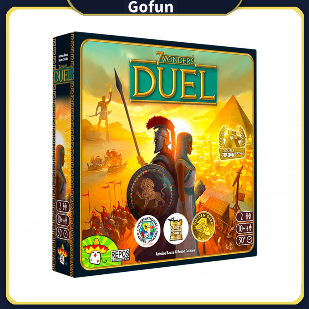 Jogo de tabuleiro 7 Wonders Duel BASE GAME - Intensas batalhas para 2 jogadores