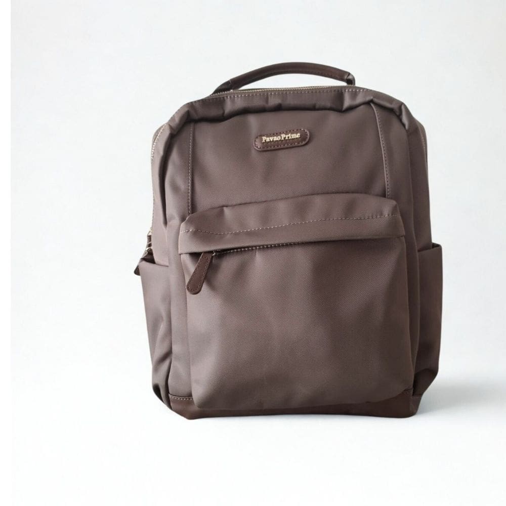 Mochila Pavão De Ouro marrom impermeável