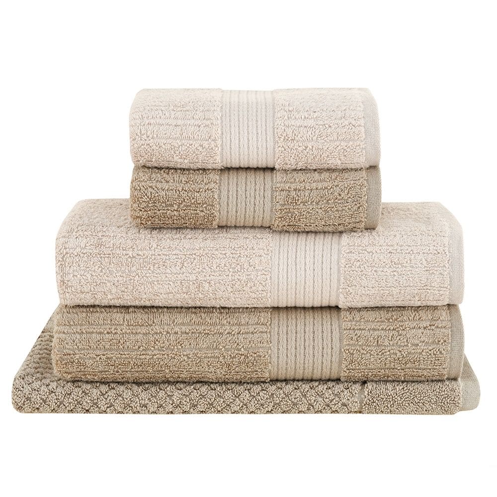 Jogo Toalhas Banhão Buddemeyer 5p Fio Penteado Bege 0129