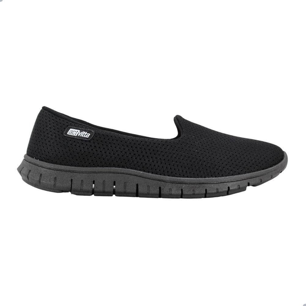 Tênis Feminino Slip On Actvitta 4202.500 Nylon Preto