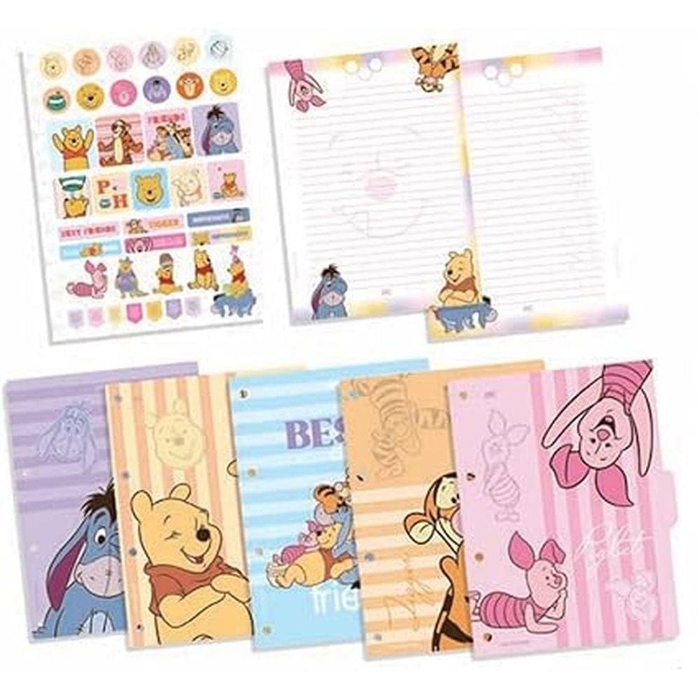 Acessório Para Fichário Universitário Ursinho Pooh 5534 Dac