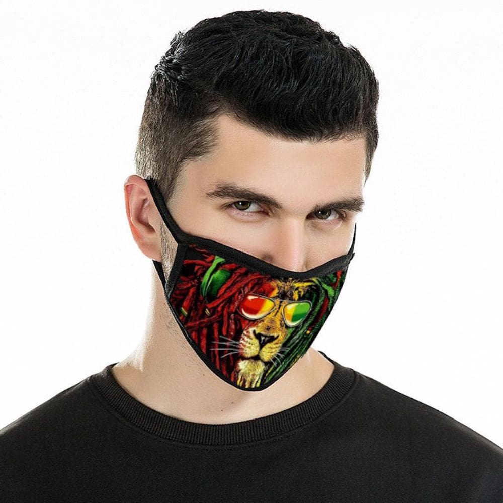 Máscara facial Halloween Lion com impressão 3D respirável e reutilizável