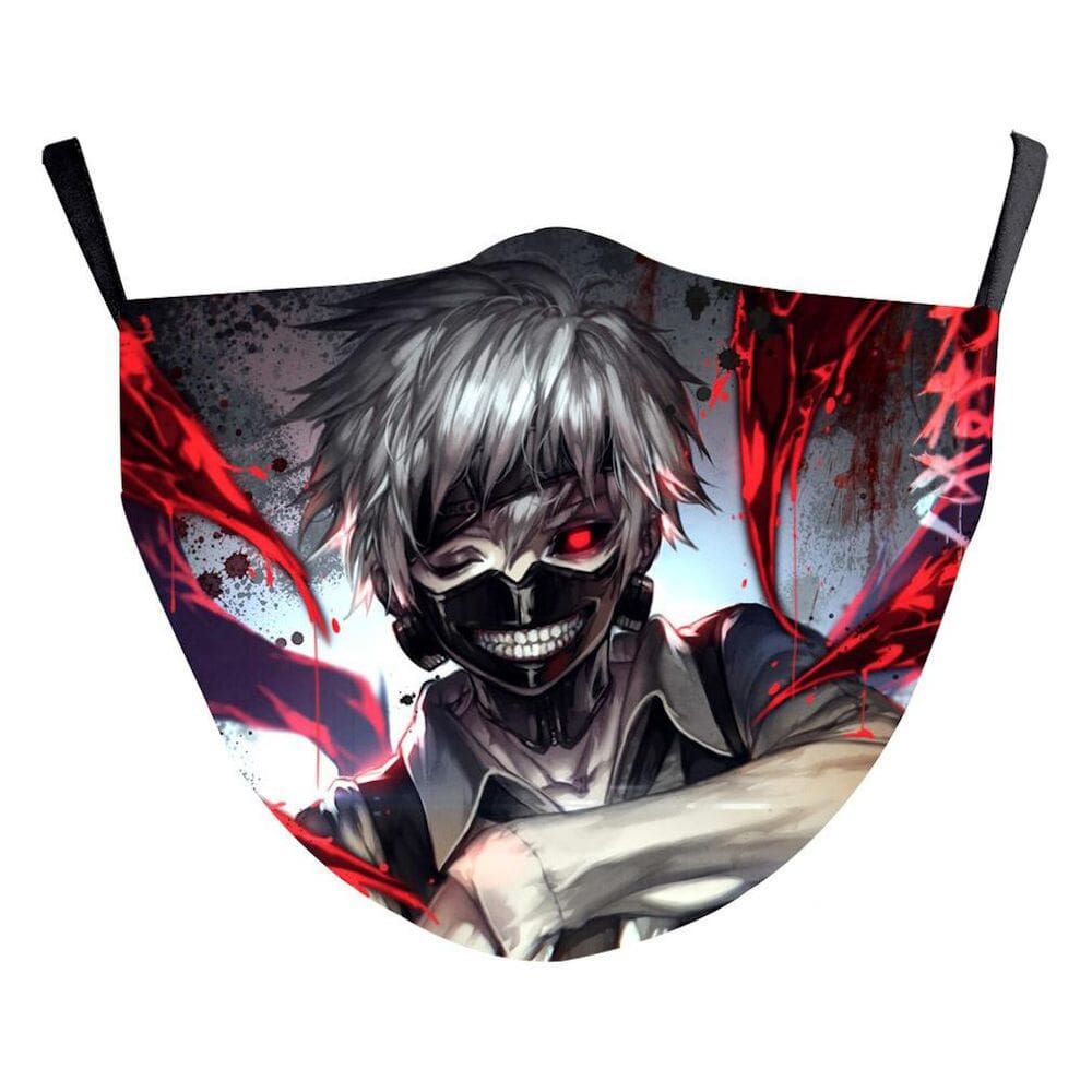 Máscara facial Titan Anime Cosplay Lavável Respirável Reutilizável