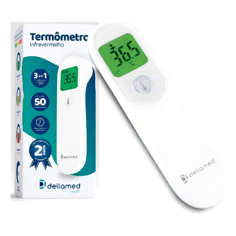 Termômetro Digital Infravermelho Sem Contato Medidor de Temperatura Alta Precisão para Testa 3 em 1 Para Pessoas