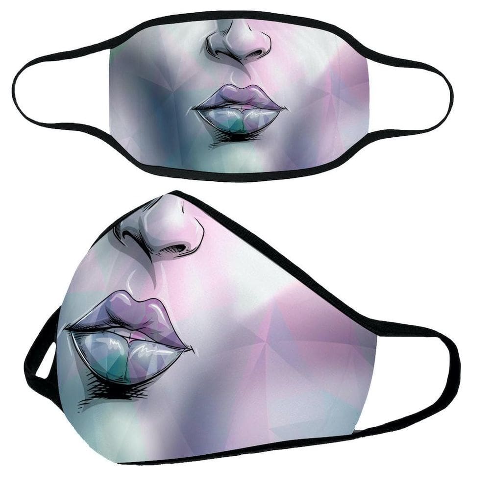 Máscara facial Halloween Clown com impressão digital reutilizável e lavável