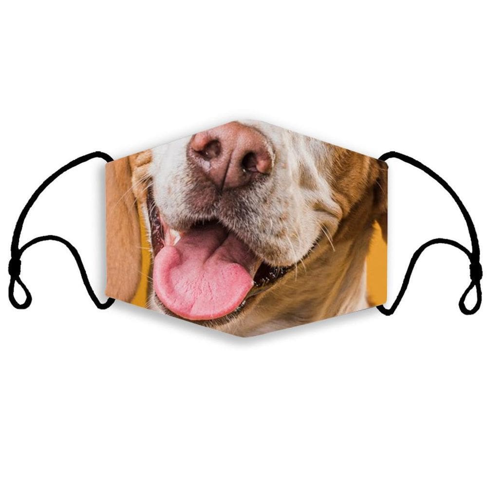Máscara facial para cães reutilizável e lavável com inserção de filtro para crianças